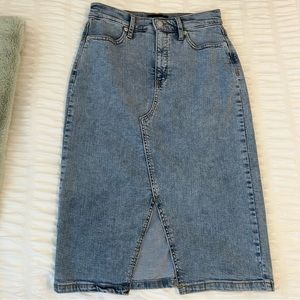 Banana Republic Midi Denim Skirt